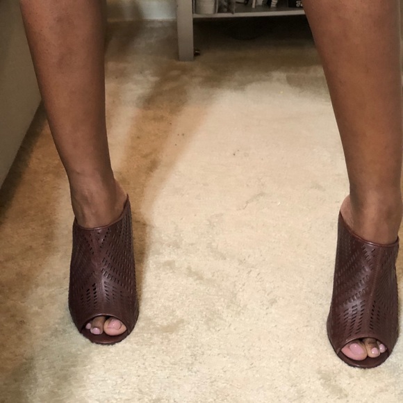 Dark Brown Elizabeth & James Mules - Picture 3 of 6